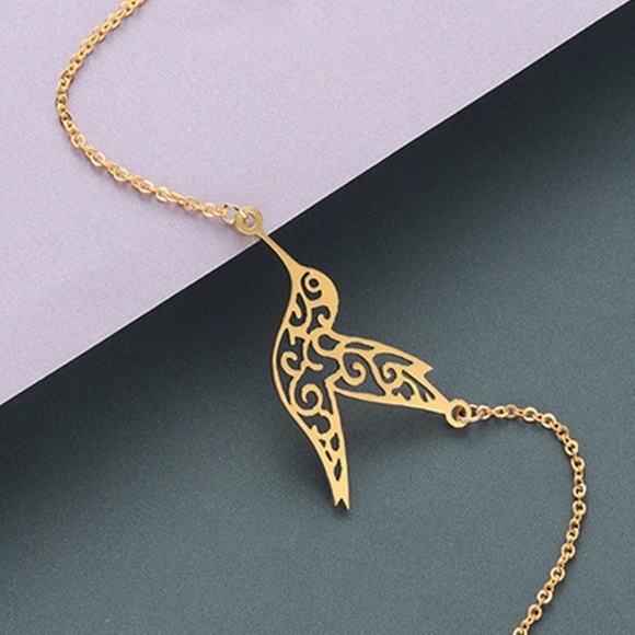 💙💎GRATEFUL💙MAKER💎💙 Jewelry - NEW!💙💎CHARMING💛GOLDEN HUMMINGBIRD💛BRACELET💎💙